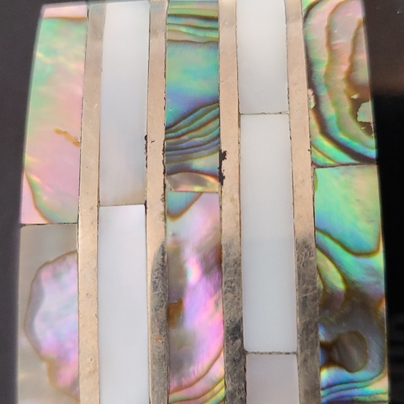 Vintage Abalone Hair Clip - Picture 2 of 7